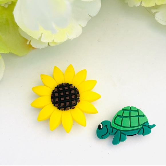 sunflower croc jibbitz